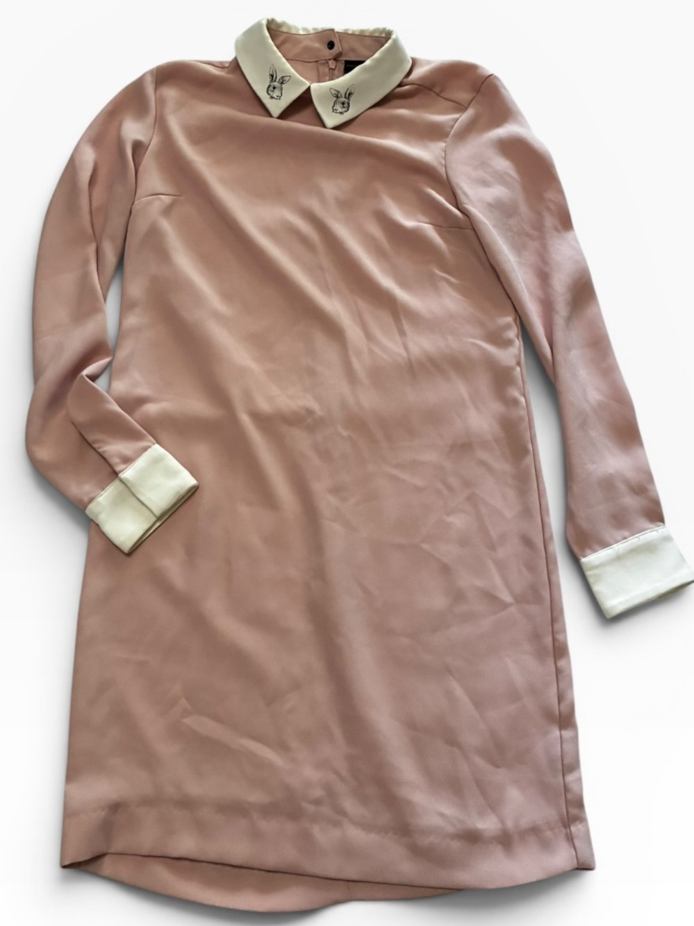 Victoria Beckham for Target Blush Pink Dress with White Collar and Cuffs